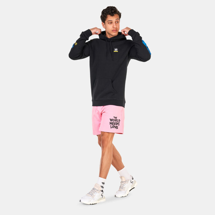 adidas Originals Men's Graphic Fun Hoodie Black adidas Originals Men's Graphic Fun Hoodie Black image number 2