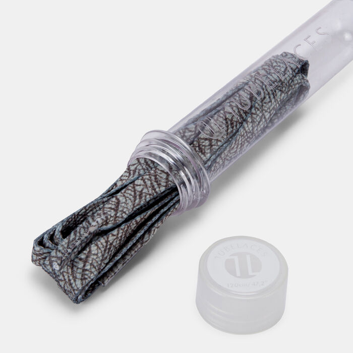 TUBELACES Flat Shoelaces (5 Pieces) Grey TUBELACES Flat Shoelaces (5 Pieces) Grey image number 1