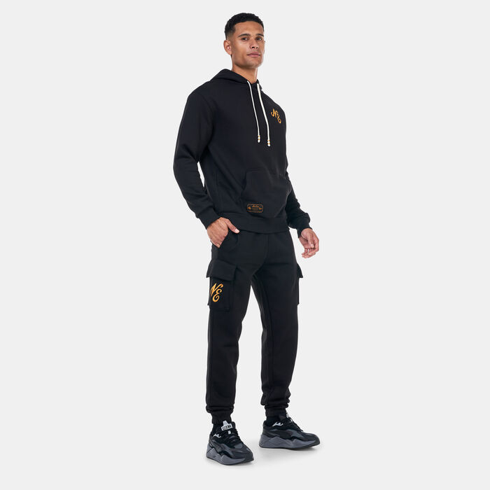New Era Men's Script Cargo Joggers Black New Era Men's Script Cargo Joggers Black image number 2