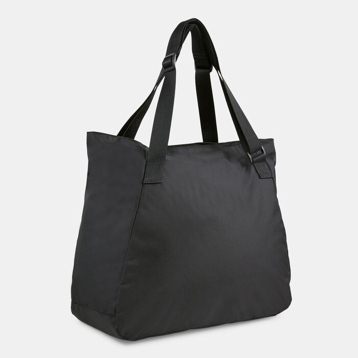 PUMA Women's Essentials Logo Tote Bag Black PUMA Women's Essentials Logo Tote Bag Black image number 1