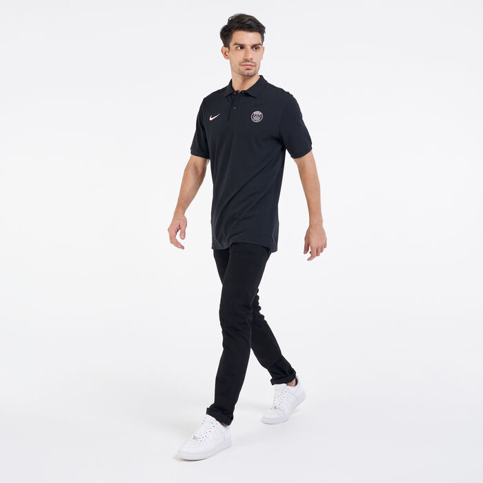 Nike Men's Sportswear Paris Saint-Germain Polo T-Shirt Black Nike Men's Sportswear Paris Saint-Germain Polo T-Shirt Black image number 2