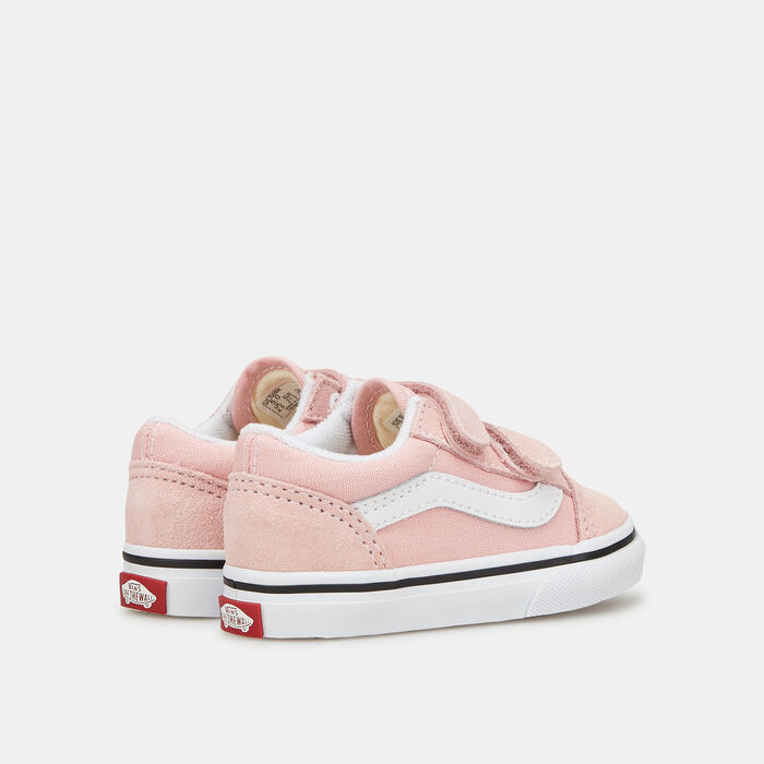 Vans Kids' Old Skool Velcro Unisex Shoe (Baby and Toddler) Pink Vans Kids' Old Skool Velcro Unisex Shoe (Baby and Toddler) Pink image number 2