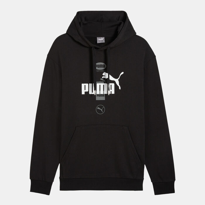 PUMA Men's Power Graphic Hoodie Black image number 0