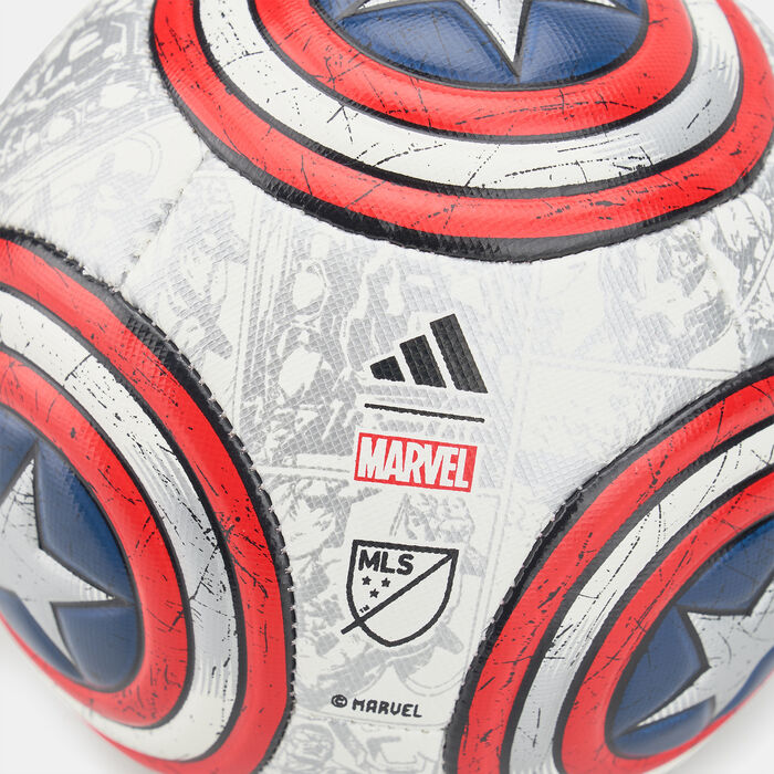 adidas MLS Marvel Captain America Mini Football White adidas MLS Marvel Captain America Mini Football White image number 2
