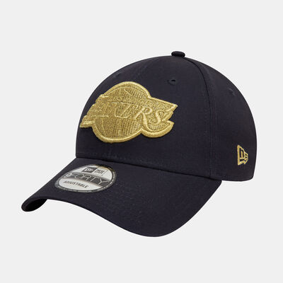 New Era Men's NBA Los Angeles Lakers Metallic Badge 9FORTY Cap Blue