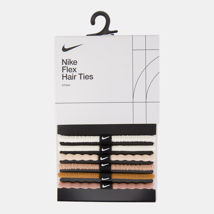 Nike Flex Hair Ties (6 Pieces) Brown image number 0