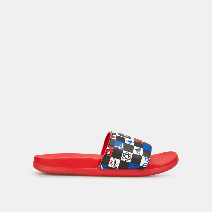 adidas Kids' x Disney Adilette Comfort Spider-Man Slides Red image number 1