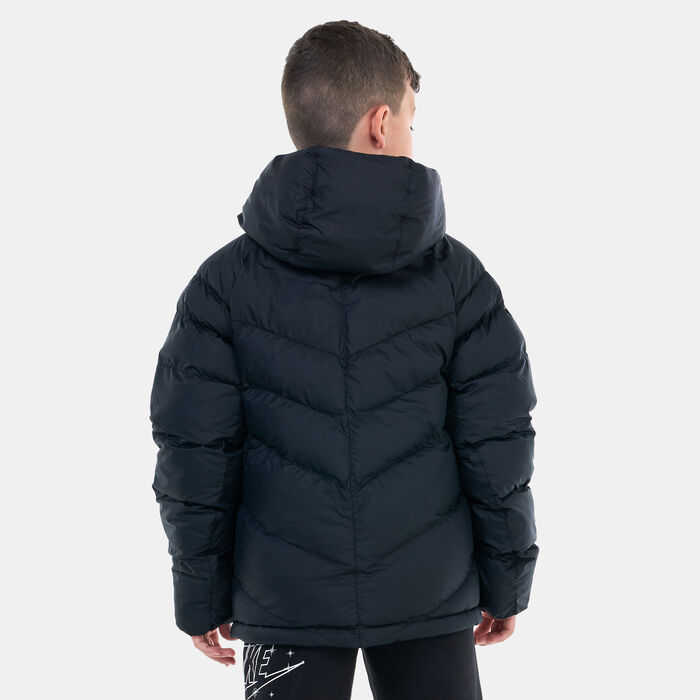 Nike Kids' Sportswear Synthetic Fill Hooded Puffer Jacket (Older Kids) Black Nike Kids' Sportswear Synthetic Fill Hooded Puffer Jacket (Older Kids) Black image number 1