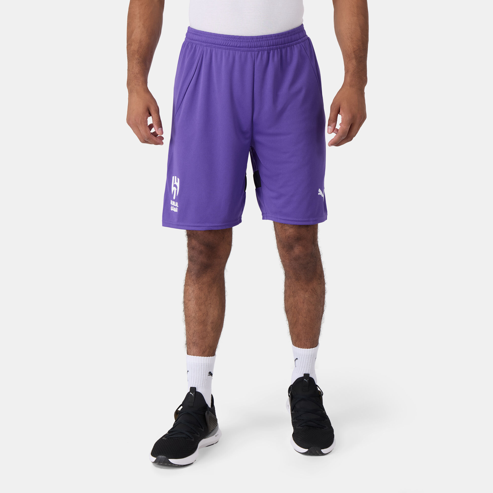 Purple football shorts store