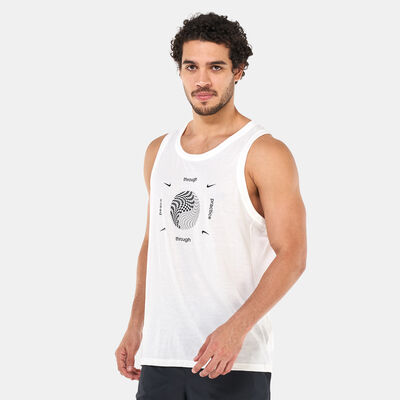 Nike Men's Yoga Dri-FIT Graphic Tank Top White