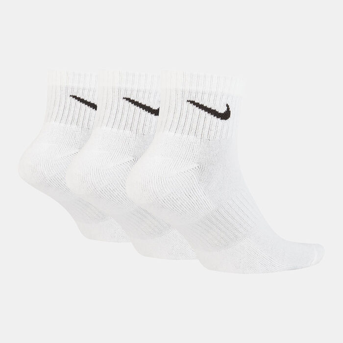 Nike Everyday Cushion Ankle Socks (3 Pairs) White image number 1