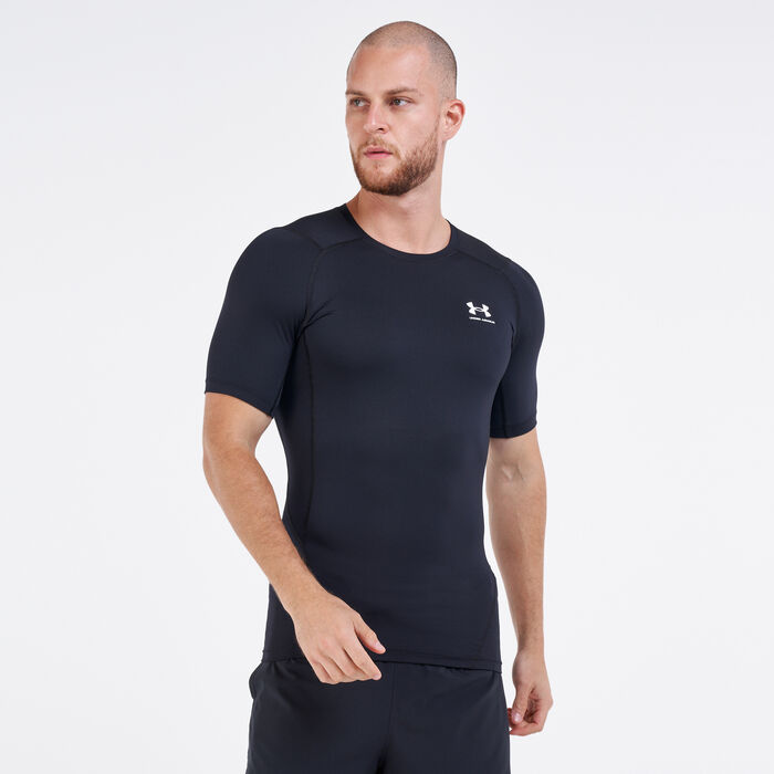 Under Armour Men's HeatGear® Armour T-Shirt Black Under Armour Men's HeatGear® Armour T-Shirt Black image number 0