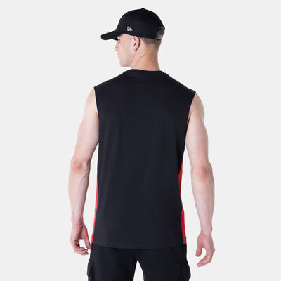 New Era Men's NBA Chicago Bulls Panel Sleeveless T-Shirt Black