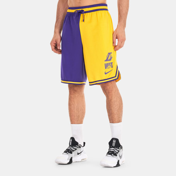 Nike Men's NBA Los Angeles Lakers Courtside Graphic Shorts yellow Nike Men's NBA Los Angeles Lakers Courtside Graphic Shorts yellow image number 0