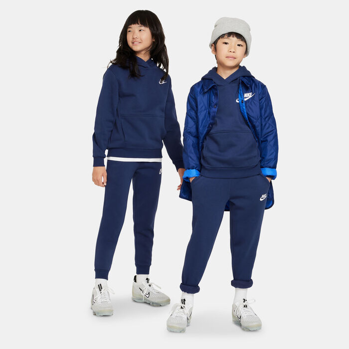 Nike Kids' Sportswear Club Fleece Hoodie Blue image number 2