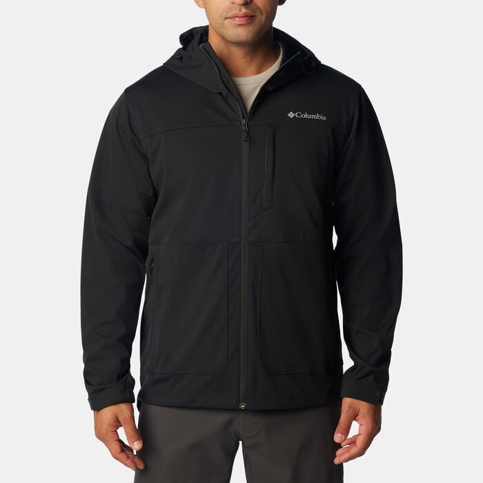 Columbia Men's Softshell Full-Zip Hoodie Black Columbia Men's Softshell Full-Zip Hoodie Black image number 0