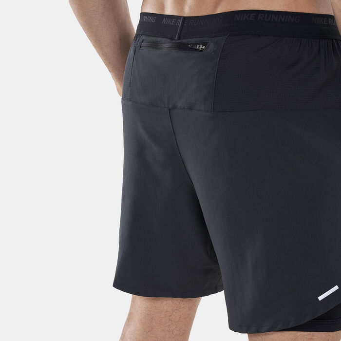 Nike Men's Stride Dri-FIT 2-in-1 Running Shorts Black Nike Men's Stride Dri-FIT 2-in-1 Running Shorts Black image number 3