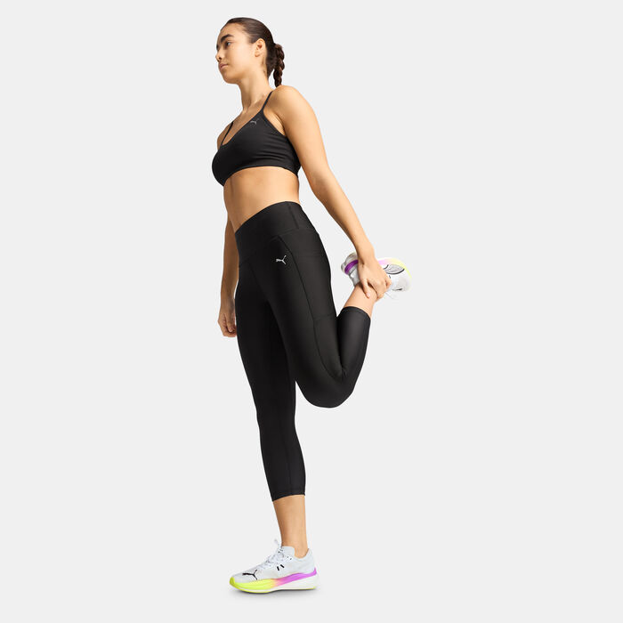 PUMA Women's VELOCITY 3/4 Running Leggings Black PUMA Women's VELOCITY 3/4 Running Leggings Black image number 2