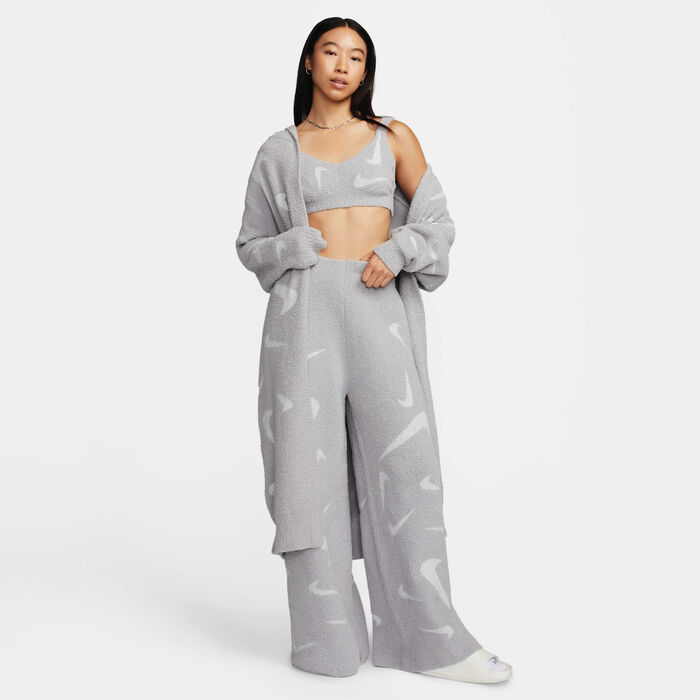 Nike Women's Sportswear Phoenix Cosy Bouclé Long Cardigan Grey Nike Women's Sportswear Phoenix Cosy Bouclé Long Cardigan Grey image number 5