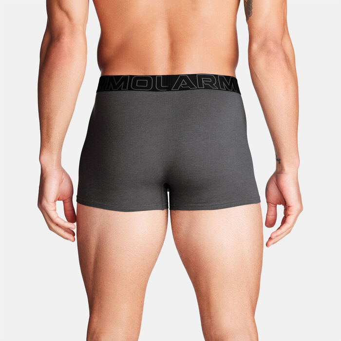 Under Armour Men's Performance Cotton Boxerjock Boxers (3 Pack) Grey Under Armour Men's Performance Cotton Boxerjock Boxers (3 Pack) Grey image number 1