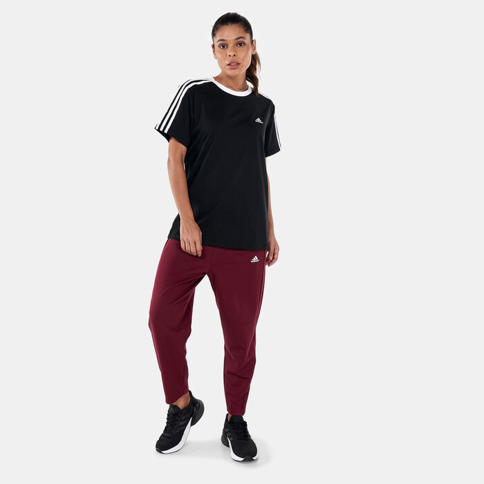 adidas Women's Essentials 3-Stripes T-Shirt Black image number 2