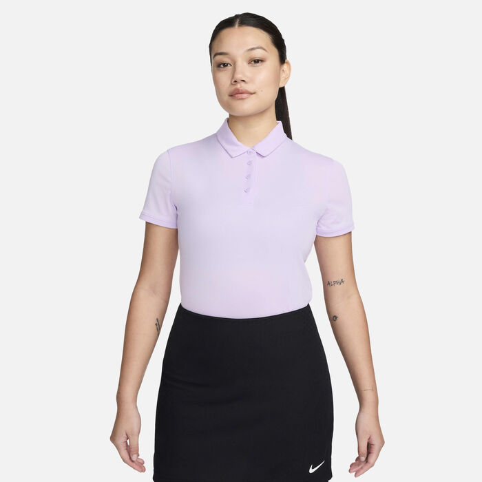 Nike Women's Dri-FIT Victory Golf Polo Shirt Purple Nike Women's Dri-FIT Victory Golf Polo Shirt Purple image number 0