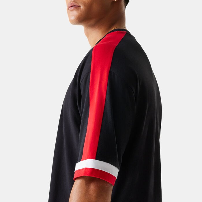New Era Men's NBA Chicago Bulls Panel T-Shirt Black New Era Men's NBA Chicago Bulls Panel T-Shirt Black image number 2