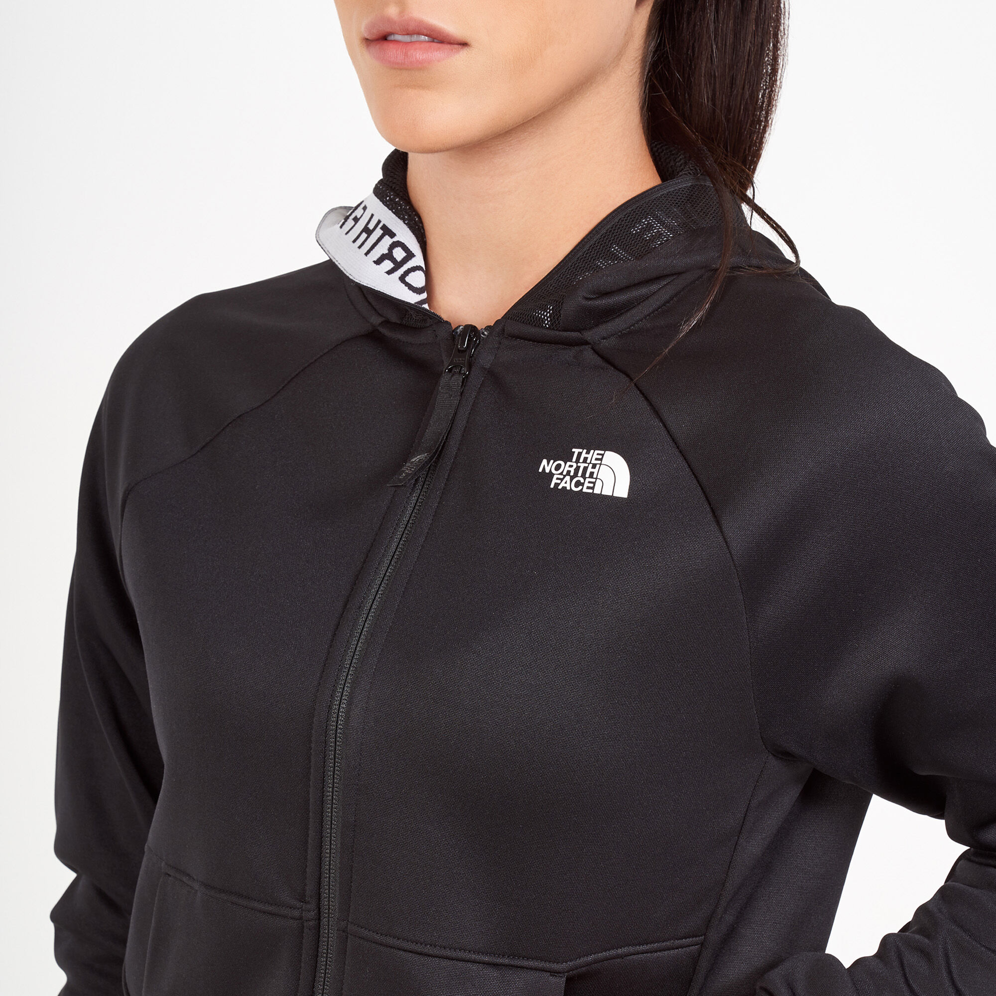The north face train n logo full zip hooded jacket outlet