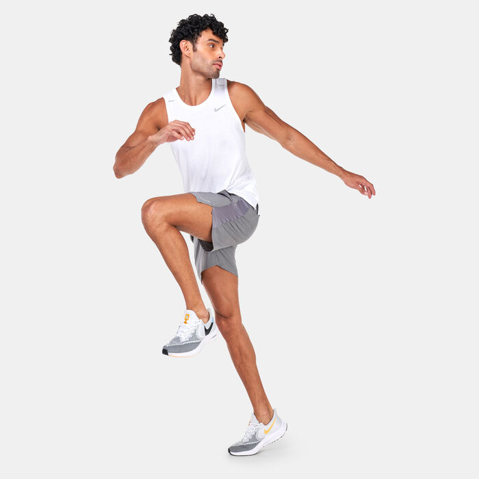 Nike Men's Dri-FIT Miler Tank Top White Nike Men's Dri-FIT Miler Tank Top White image number 2