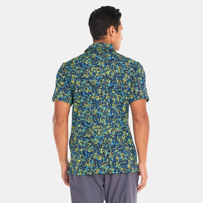 Under Armour Men's UA Playoff 3.0 Printed Polo Shirt Blue Under Armour Men's UA Playoff 3.0 Printed Polo Shirt Blue image number 1