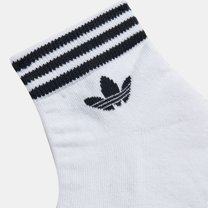 adidas Originals Trefoil Ankle Socks (3 Pack) White adidas Originals Trefoil Ankle Socks (3 Pack) White image number 1