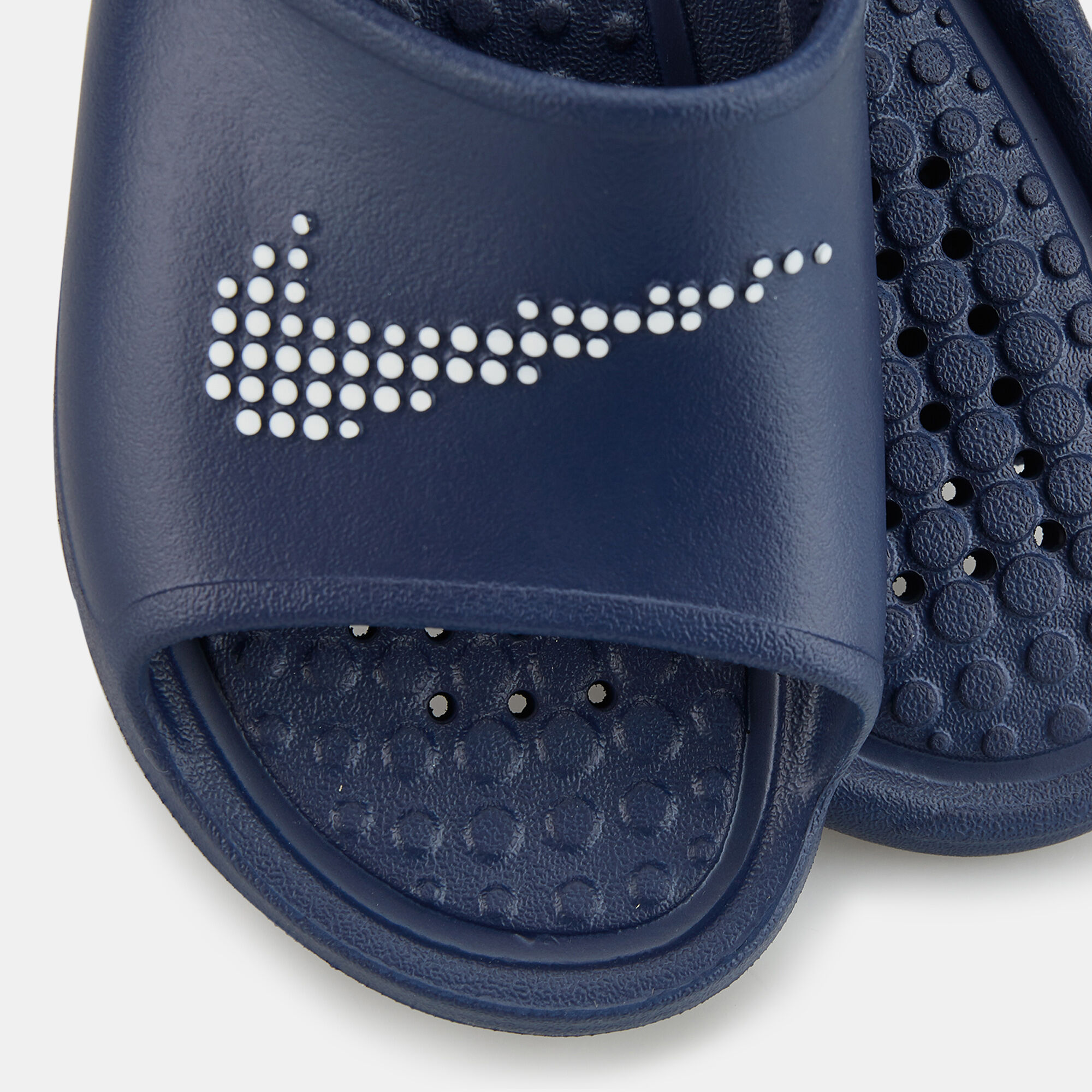 Blue nike store slides mens