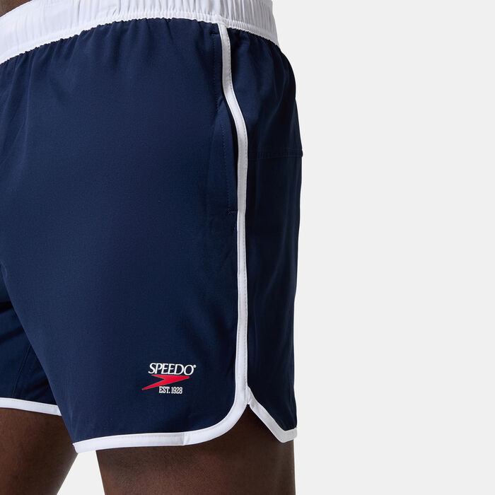 Speedo Men's Logo Volley Swimming Shorts Blue Speedo Men's Logo Volley Swimming Shorts Blue image number 4