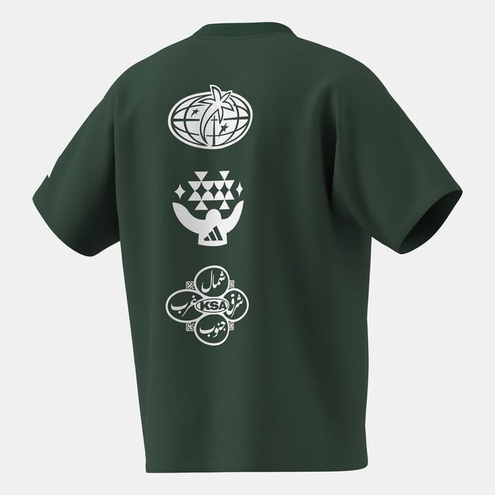 adidas Men's Saudi Graphic T-Shirt Green adidas Men's Saudi Graphic T-Shirt Green image number 2