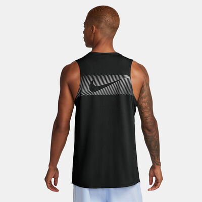 Nike Men's Miler Flash Running Tank Top Black Nike Men's Miler Flash Running Tank Top Black