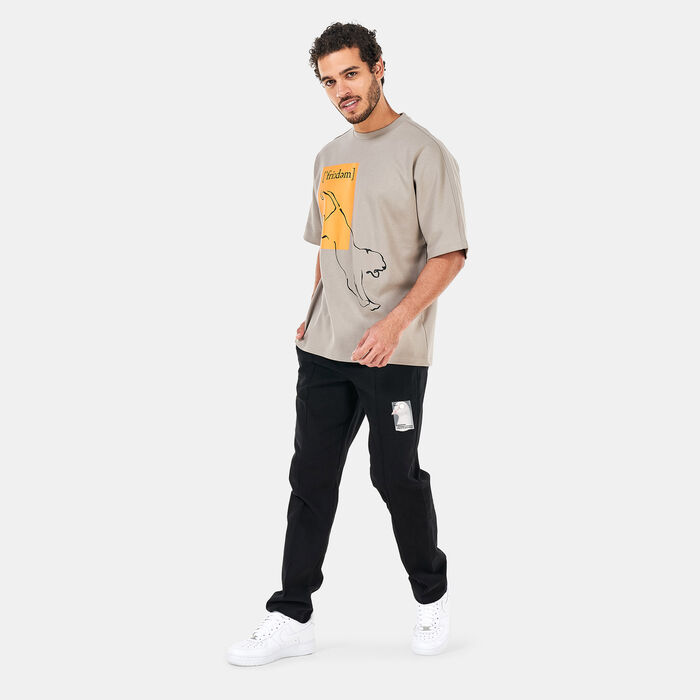 Tee Library Men's Oversized T-Shirt Beige image number 2