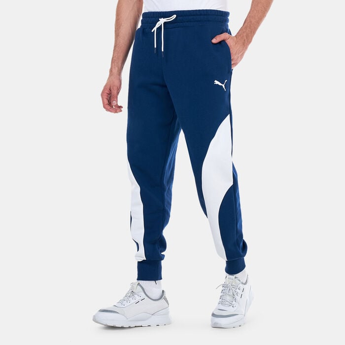 PUMA Men's Blueprint Formstrip Basketball Pants Blue PUMA Men's Blueprint Formstrip Basketball Pants Blue image number 0