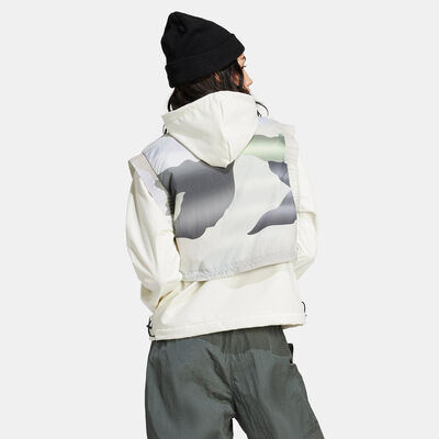 adidas Women's City Escape Printed Crop Vest Green adidas Women's City Escape Printed Crop Vest Green