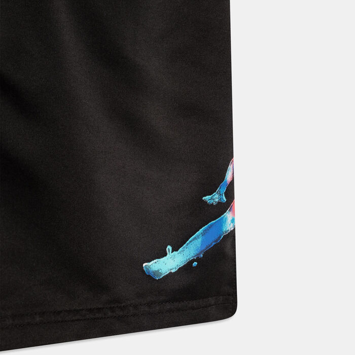 Nike Kids' Poolside Jumpman Shorts Black Nike Kids' Poolside Jumpman Shorts Black image number 2
