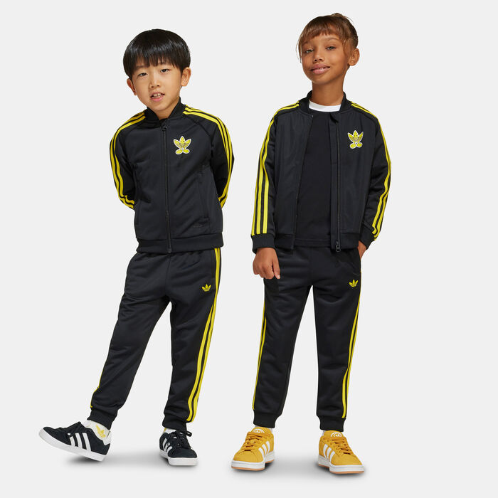 adidas Originals Kids' Smiley World SST Tracksuit Black adidas Originals Kids' Smiley World SST Tracksuit Black image number 4