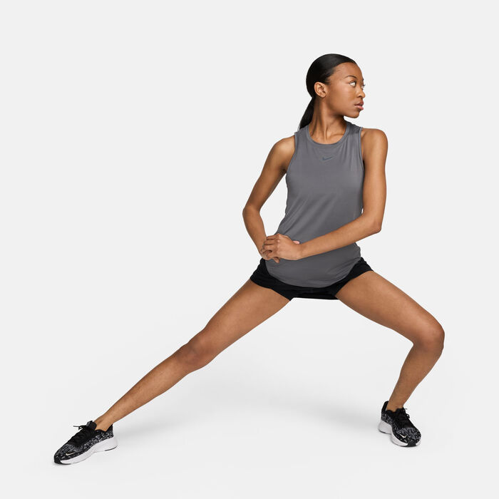 Nike Women's One Classic Dri-FIT Training Tank Top Grey Nike Women's One Classic Dri-FIT Training Tank Top Grey image number 2