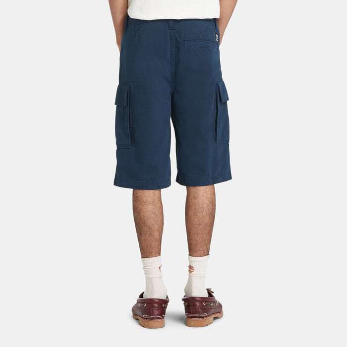 Timberland Men's Twill Cargo Shorts Blue Timberland Men's Twill Cargo Shorts Blue image number 1