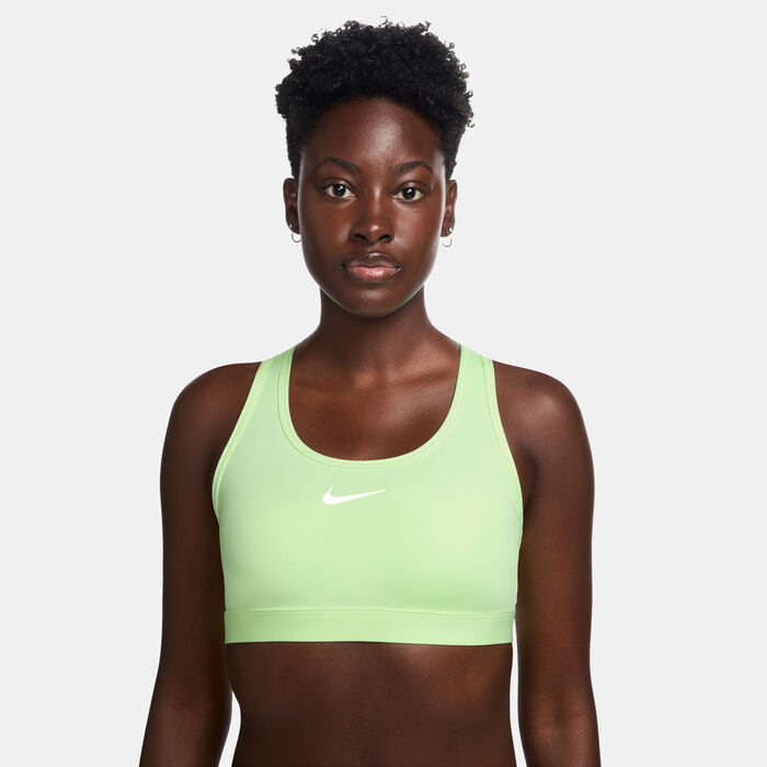 Nike Women's Dri-FIT Swoosh Medium-Support Training Sports Bra Green Nike Women's Dri-FIT Swoosh Medium-Support Training Sports Bra Green image number 0