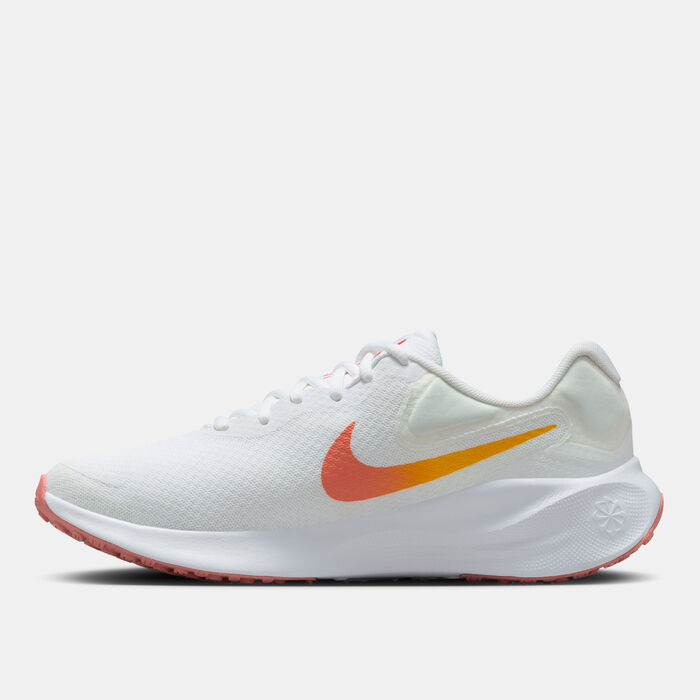 Nike Women's Revolution 7 Road Running Shoes White Nike Women's Revolution 7 Road Running Shoes White image number 2