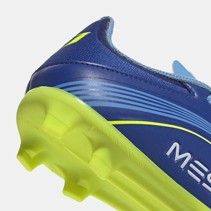 adidas Kids' F50 Messi League Firm/Multi-Ground Football Shoes Blue adidas Kids' F50 Messi League Firm/Multi-Ground Football Shoes Blue image number 4