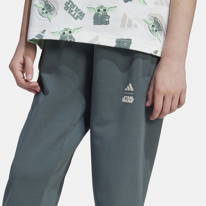 adidas Kids' Star Wars The Mandalorian Joggers Grey adidas Kids' Star Wars The Mandalorian Joggers Grey image number 3