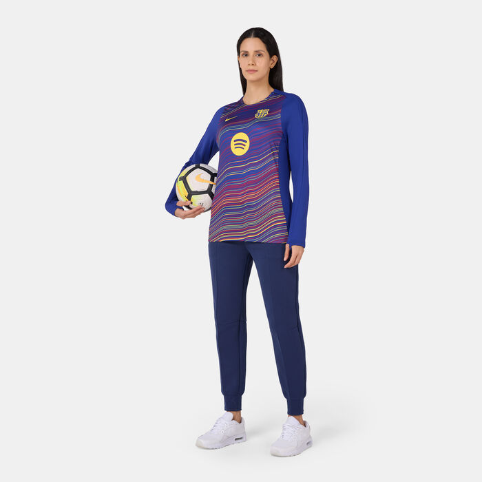 Nike Women's FC Barcelona Strike Football Top Purple Nike Women's FC Barcelona Strike Football Top Purple image number 2