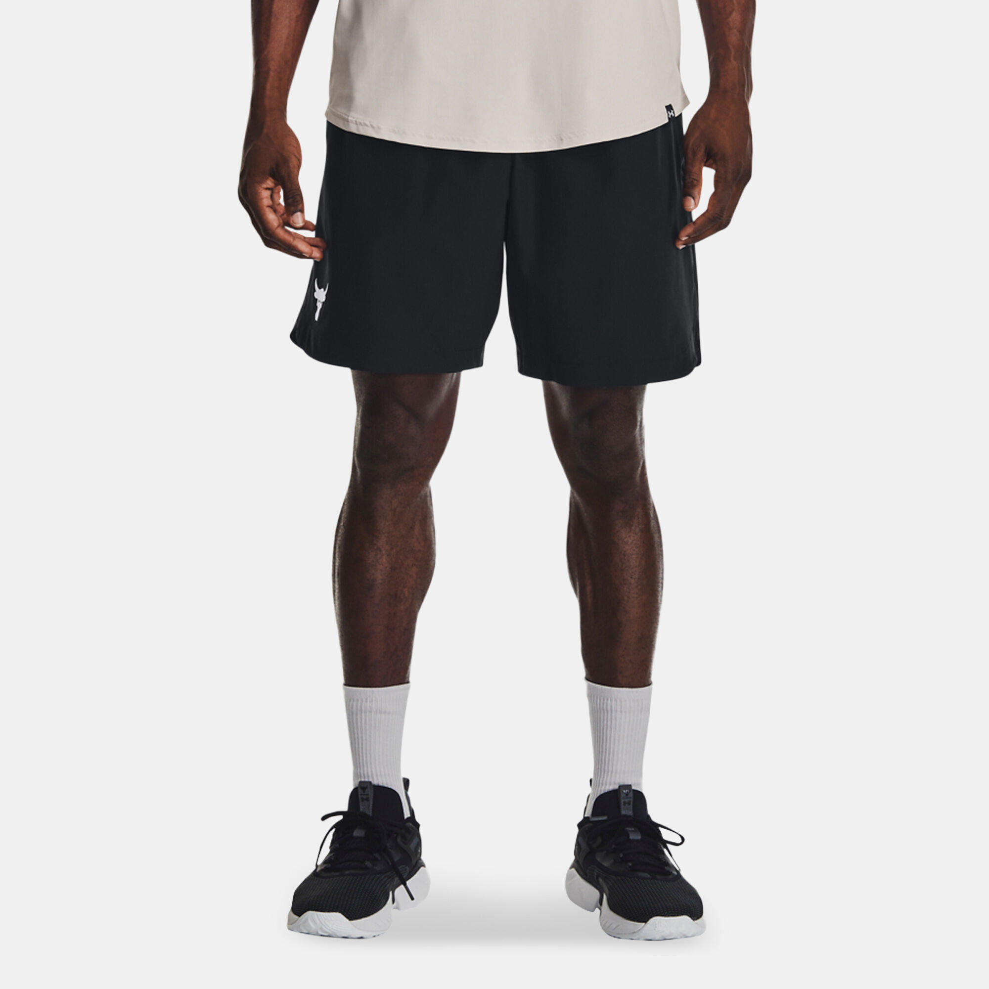 Men s Project Rock Woven Shorts Black Under Armour in KSA SSS