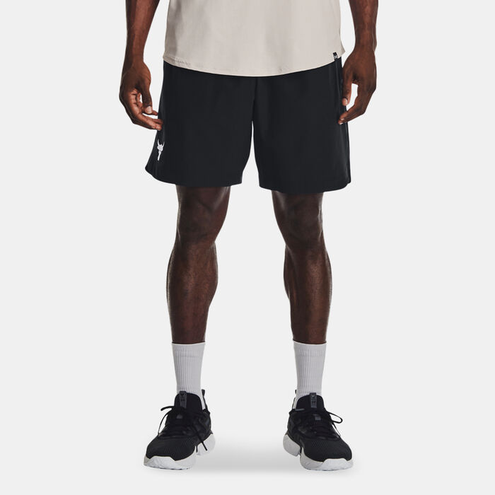Under Armour Men's Project Rock Woven Shorts Black image number 1