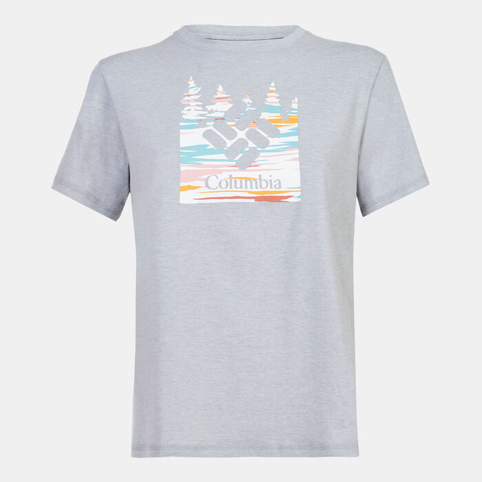 Columbia Women's Sun Trek Graphic T-Shirt Grey image number 0